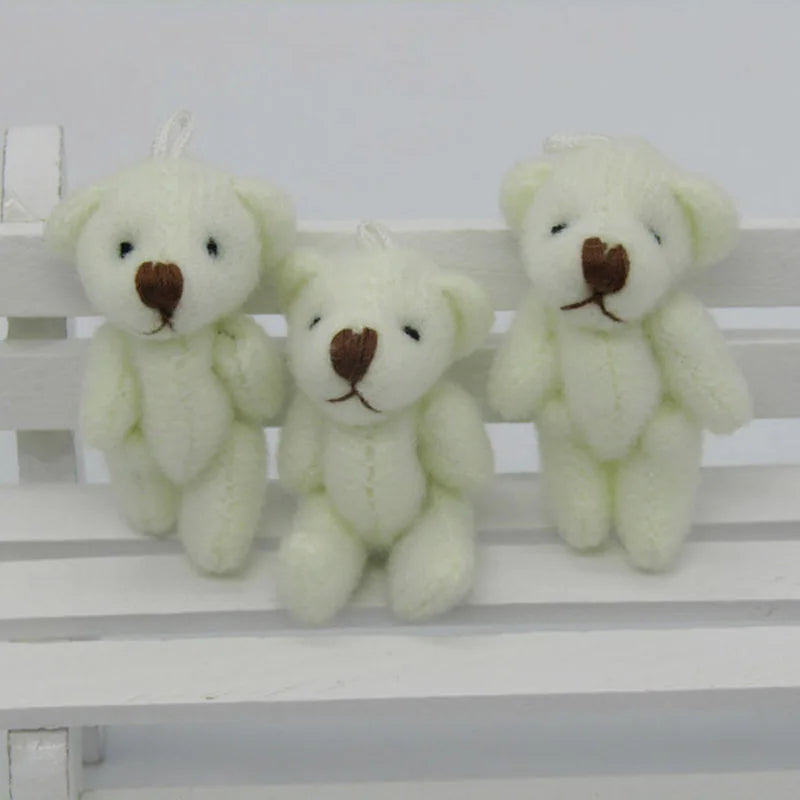  100 Pieces Kawaii Mini Teddy Bears – 3.5 cm Stuffed Plush Toys, Perfect for Wedding Gifts and Party Favors