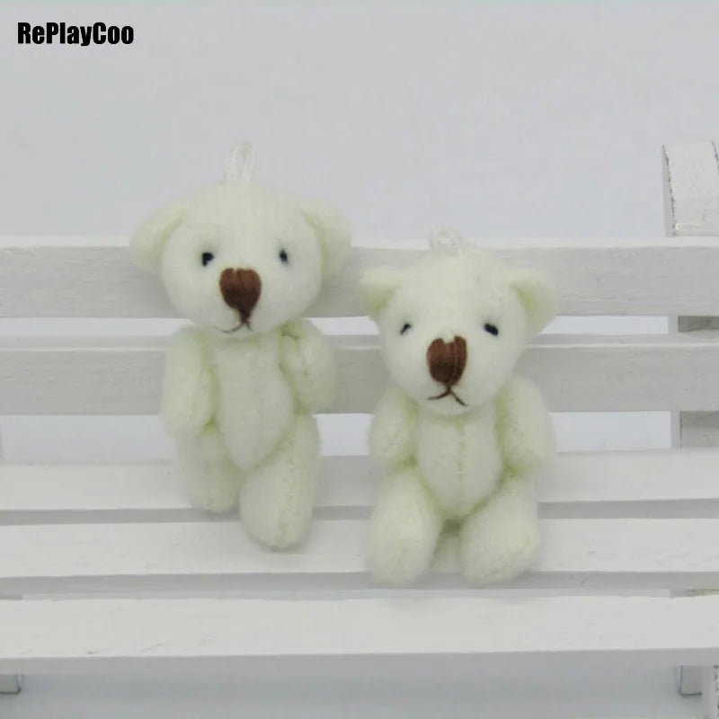  100 Pieces Kawaii Mini Teddy Bears – 3.5 cm Stuffed Plush Toys, Perfect for Wedding Gifts and Party Favors